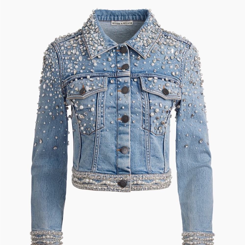 Women's Alice + Olivia Denim Jacket Size XS Blue NWT